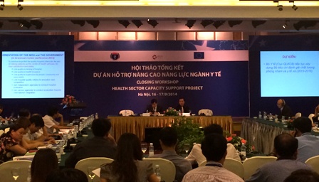 Tổng kết dự án hỗ trợ nâng cao năng lực ngành y tế HSCSP do EU tài trợ